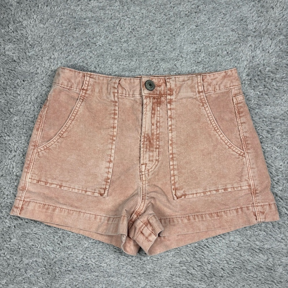 AMERICAN EAGLE Shorts Womens 0 Corduroy Mini Super Stretch Casual Boho Pockets